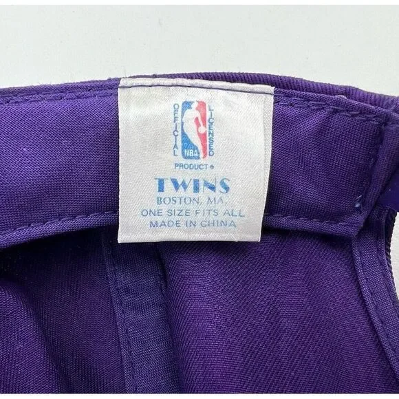 Utah Jazz Twins NBA Purple Snap Back Embroidered Hat Cap - Picture 12 of 14